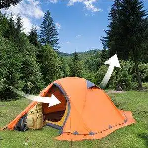 Lightweight Backpacking Winter Tent Easy Setup Outdoor Hiking Travel Mountaineering Waterproof Camping Tent with Footprint