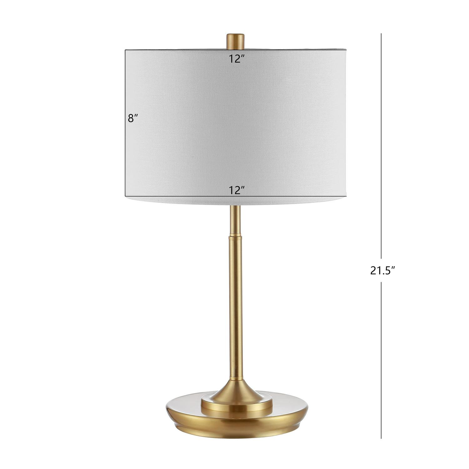 Safavieh Taren 28.5 in. Glam Table Lamp， Brass Gold， Set of 2