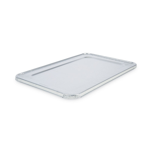 Boardwalk Aluminum Steam Table Pan Lids， Fits Full-Size Pan， Deep，12.88 x 20.81 x 0.63， 50/Carton (LIDSTEAMFL)