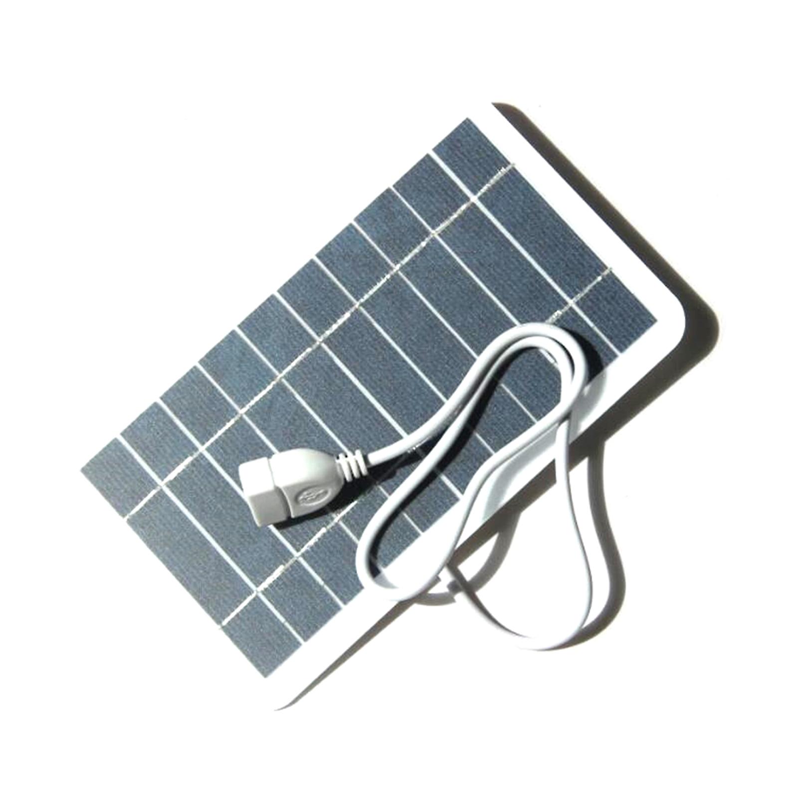 2w 5v Small Solar Panel With Usb Diy Monocrystalline Silicon Solar Cell Waterproof Camping Portable Power Solar Panel For Power Bank Mobile Phone  2w