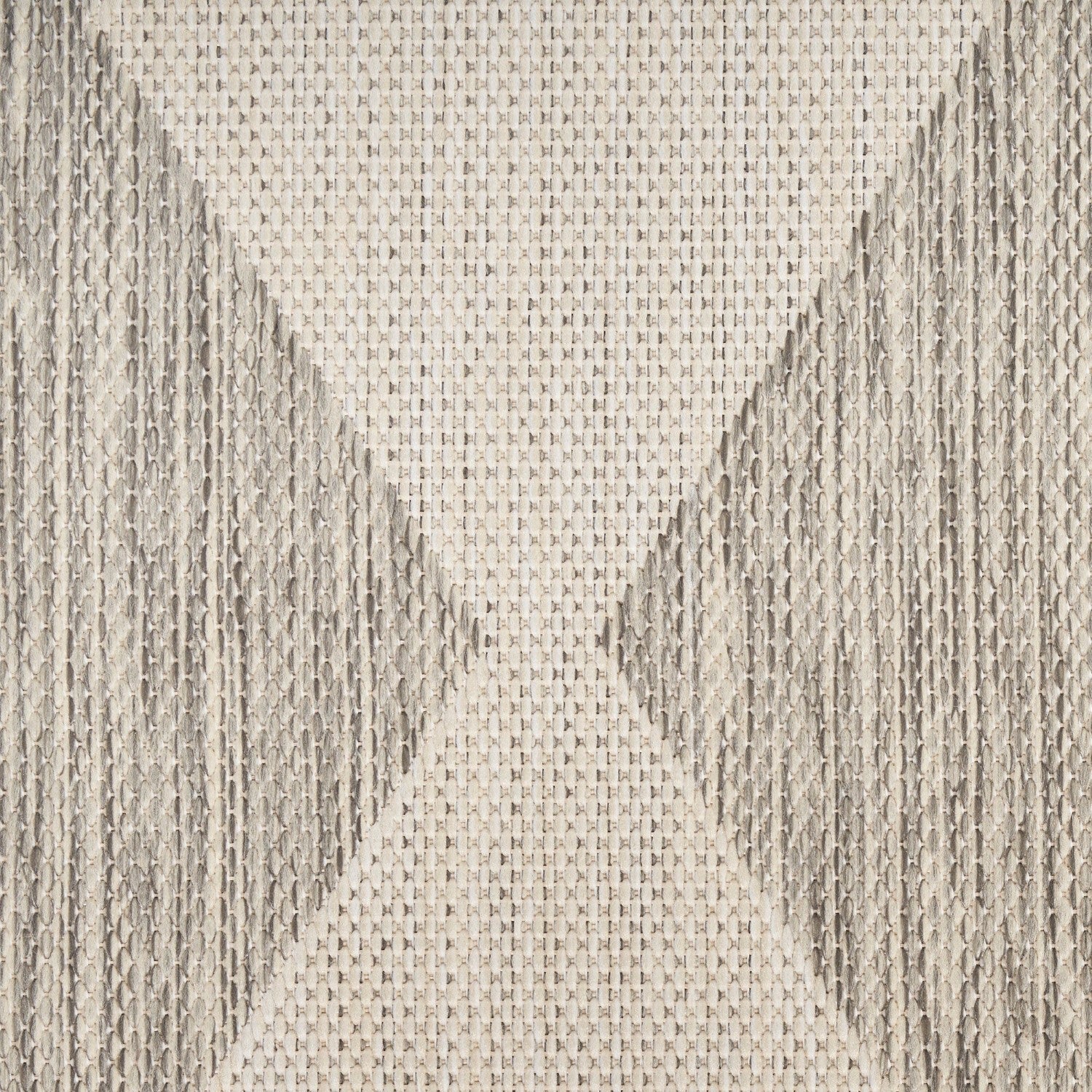 Positano Indoor/Outdoor Light Grey Geometric Rug