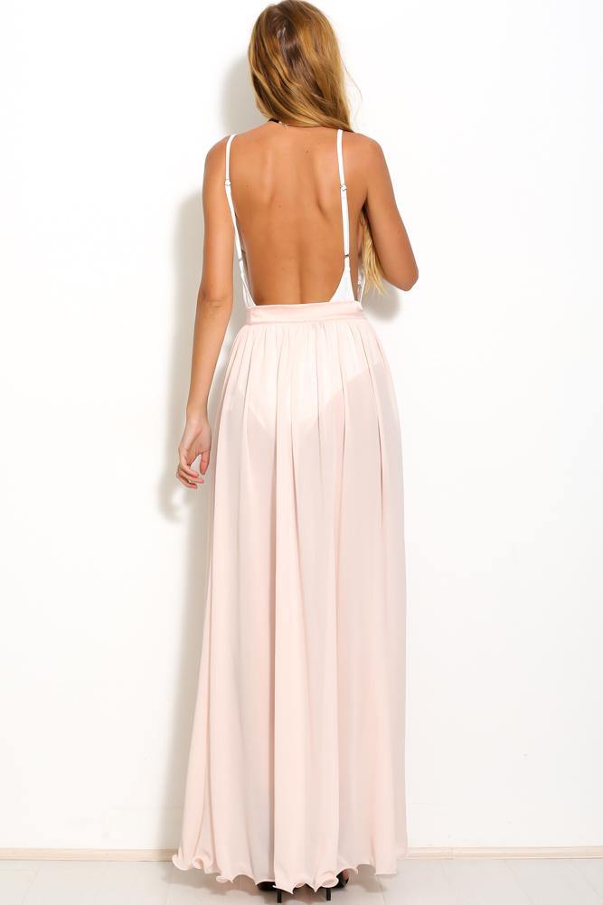 Have Faith Maxi Skirt Blush