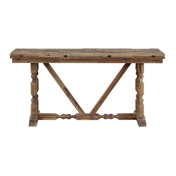 Vail II Natural Brown Fold Out Console Table