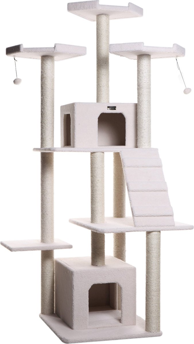 Armarkat 82-in Classic Cat Tree， Ivory