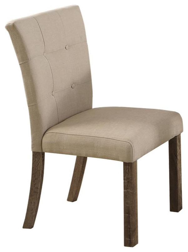 Light Gray With Beige Side Chairs   Transitional   Dining Chairs   by BisonOffice  Houzz