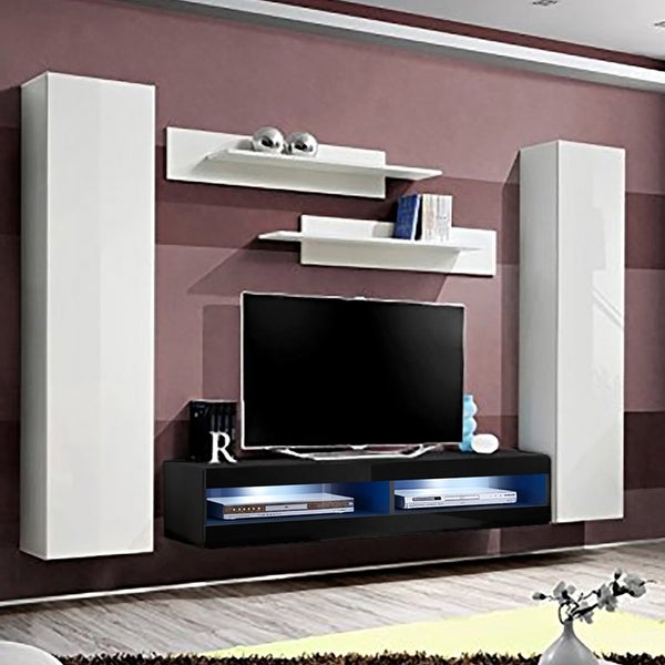 Fly AB1 34TV Wall Mounted Floating Modern Entertainment Center