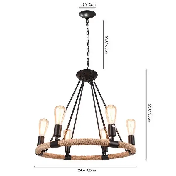 Modern Farmhouse Wagon Wheel Light Fixture Shopping - The Best Deals on Chandeliers