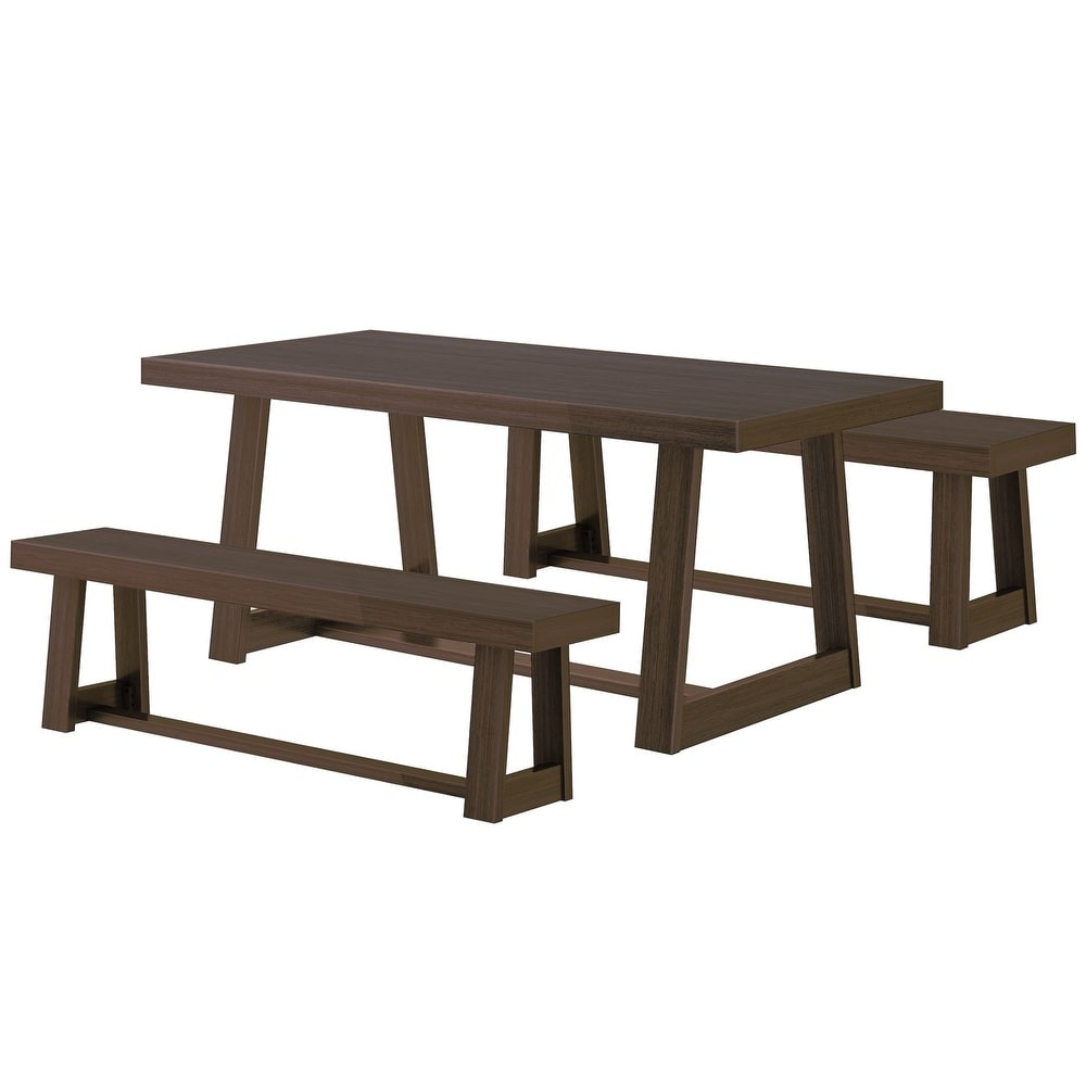 Plank and Beam Classic Dining Table and Benches