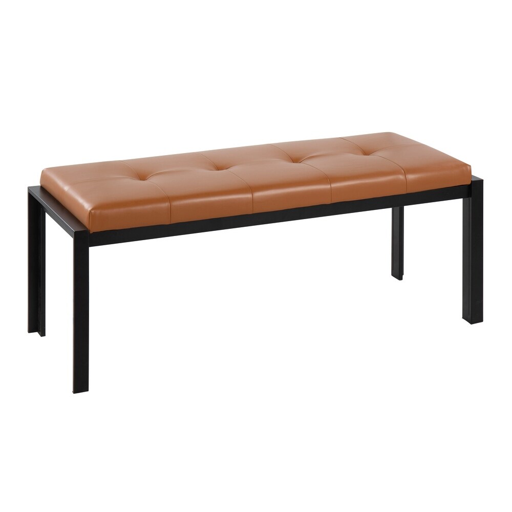 Strick   Bolton Forrest Black Upholstered Bench