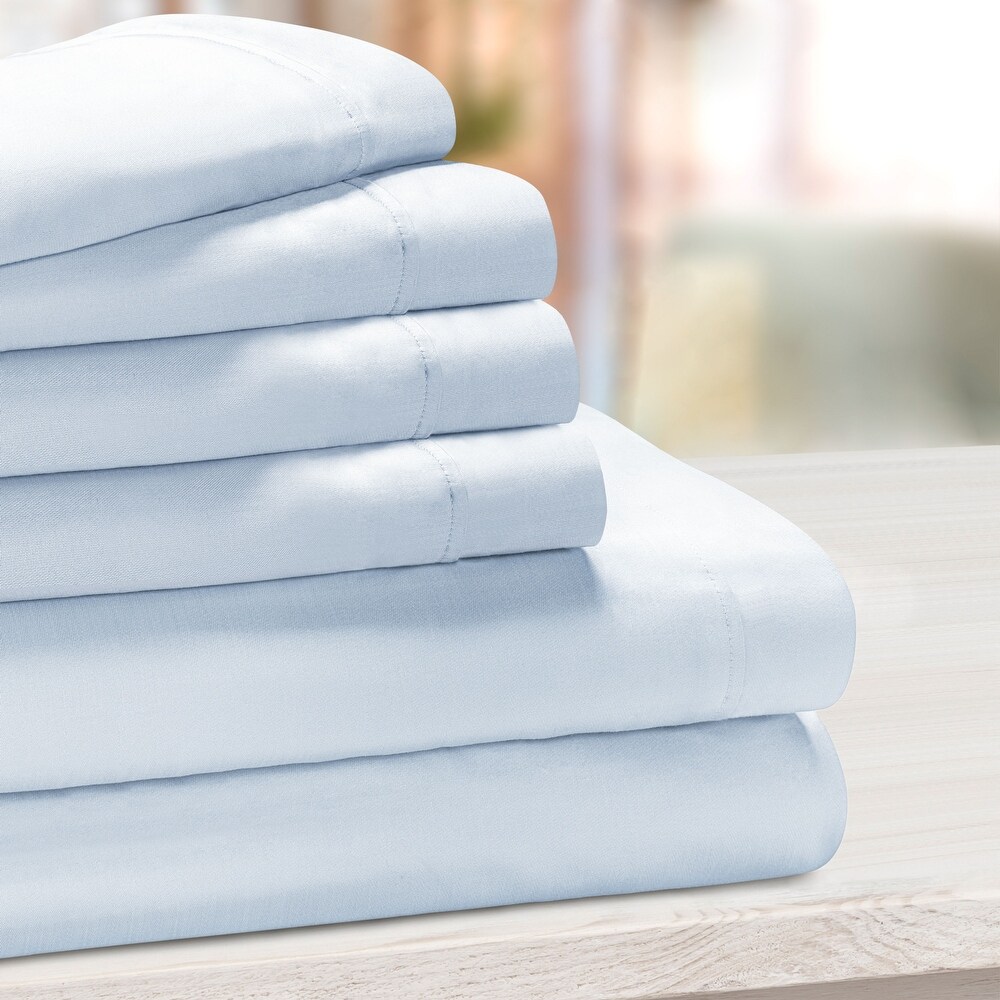 Superior Thread Count 1000TC Cotton Blend 6 Piece Sheet Set