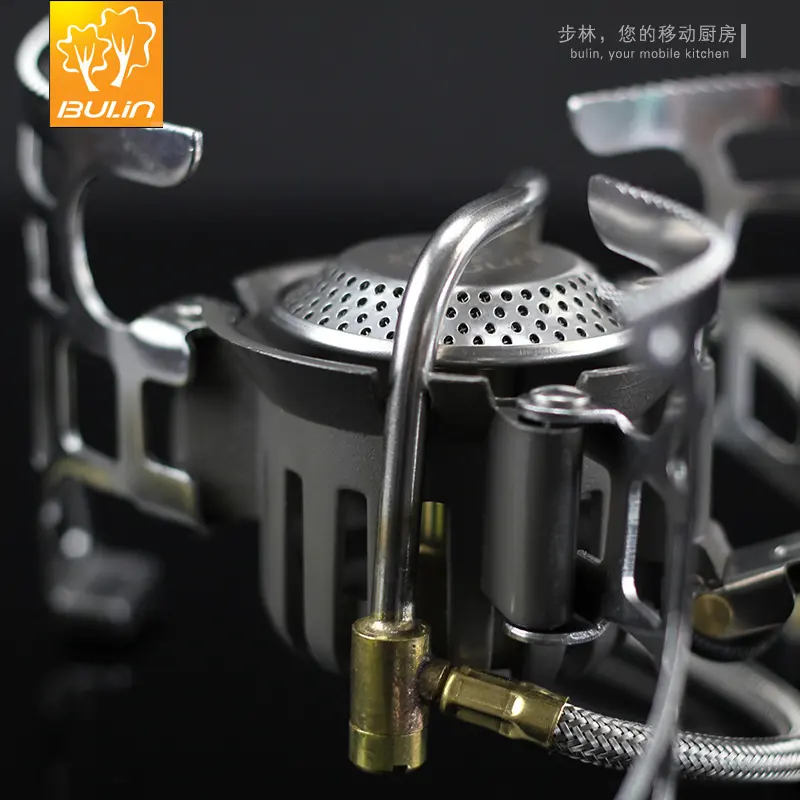 Stainless Steel Outdoor Folding Camping Hiking Picnic Stove Split Burner Survival Gas Furnace