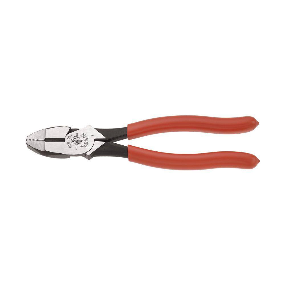 Klein Tools Lineman’s Pliers Heavy-Duty Side Cutting Thicker-Dipped Handle 9-Inch HD2000-9NE