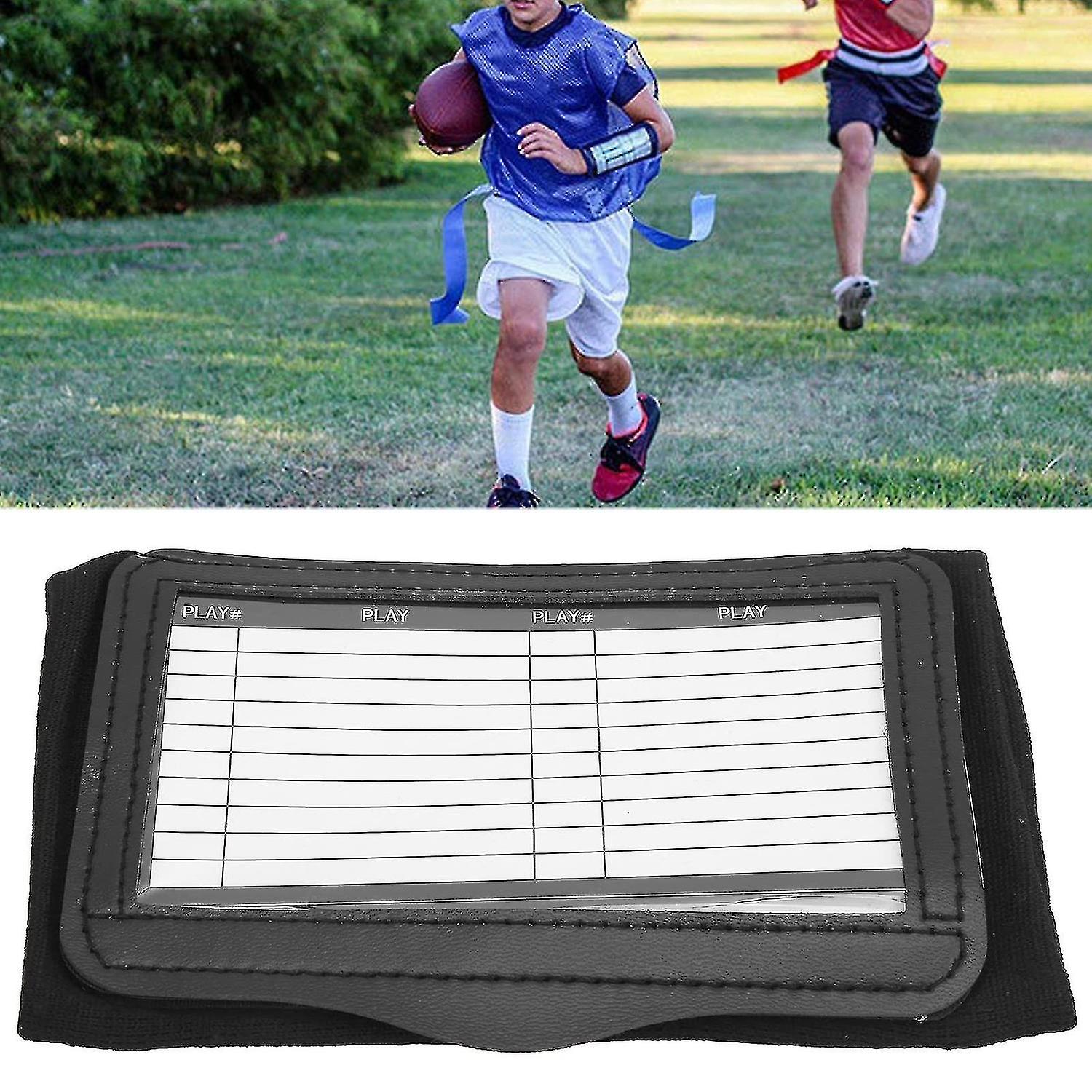 Sports Playbook Wristband Wrist Sheet Coach Football Card Holder Wristband Notepad For Various Sport