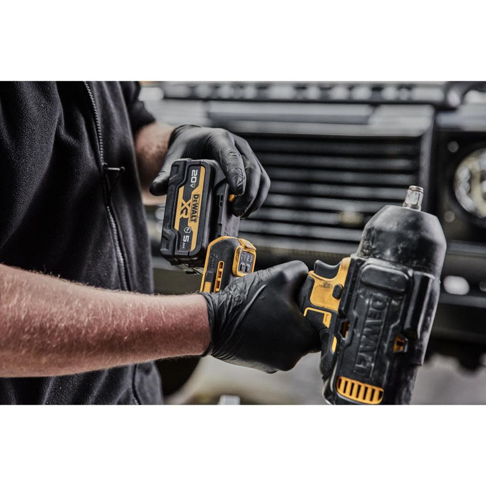 DEWALT 20V MAX XR 1/2 High Torque Impact Wrench with Hog Ring Anvil Kit