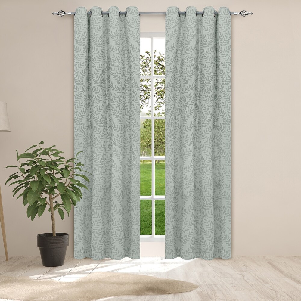 Curtain Panel Jacquard Cassidy 84L Sage   84\