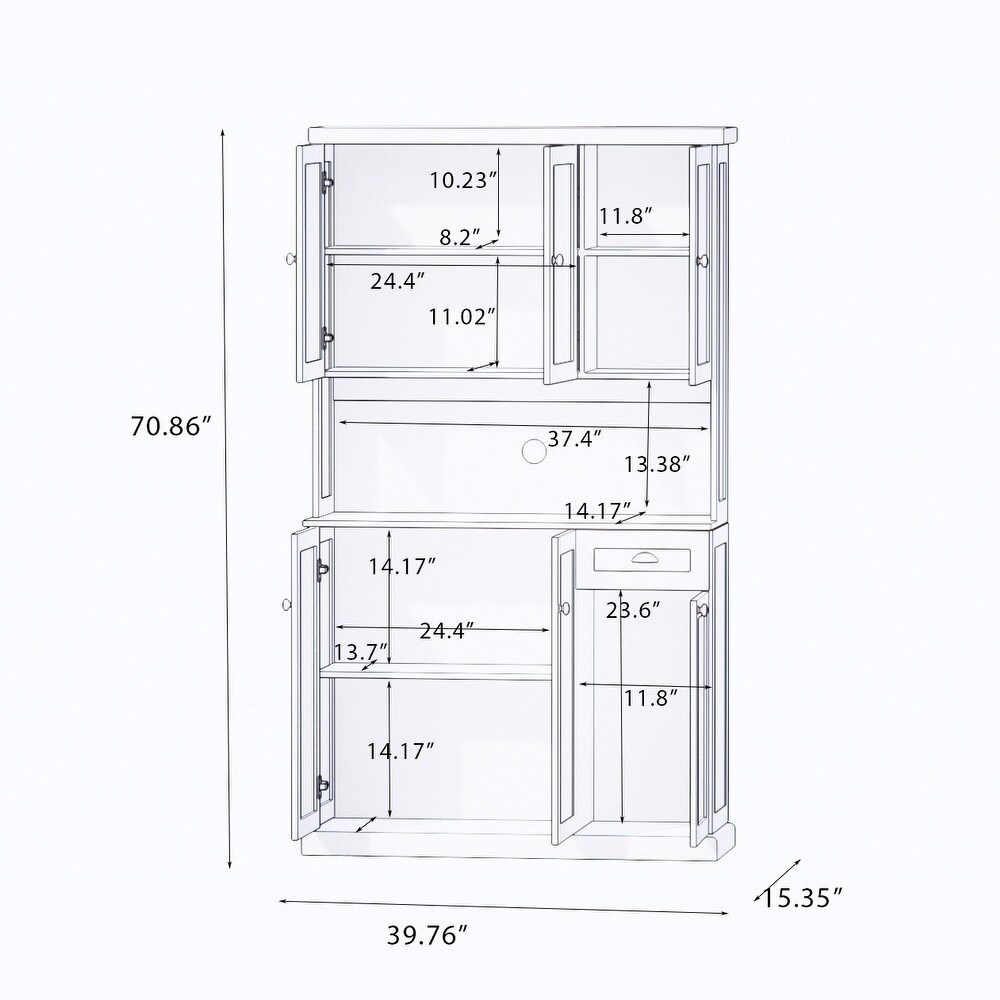 Modern Accent Cabinet Kitchen Sideboard for Dining Room