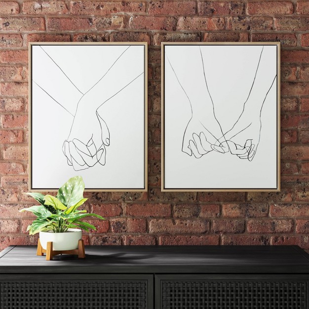 X 20 quot Hands Framed Canvas