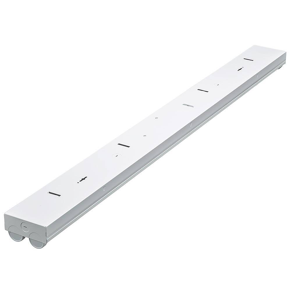 Commercial Electric 4 ft. 225-Watt Equivalent Integrated LED White Strip Light Fixture 4000K Bright White High Output 4500 Lumens (4-Pack) 55603191-A-4PK