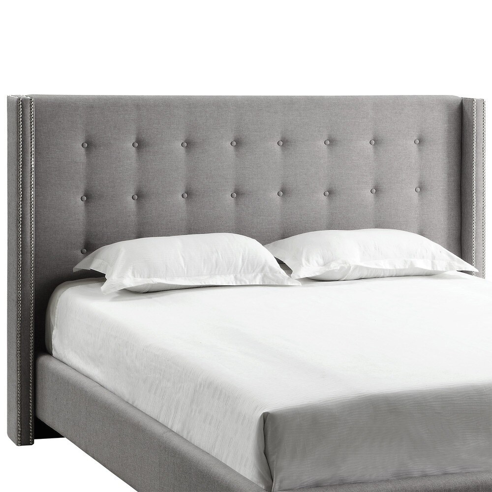 Marion Button tufted Wingback Headboard by iNSPIRE Q Bold