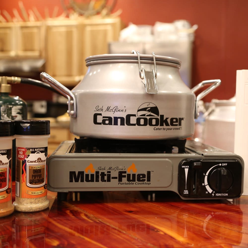 CanCooker Multi Fuel Portable Cooktop Black/Gray ;