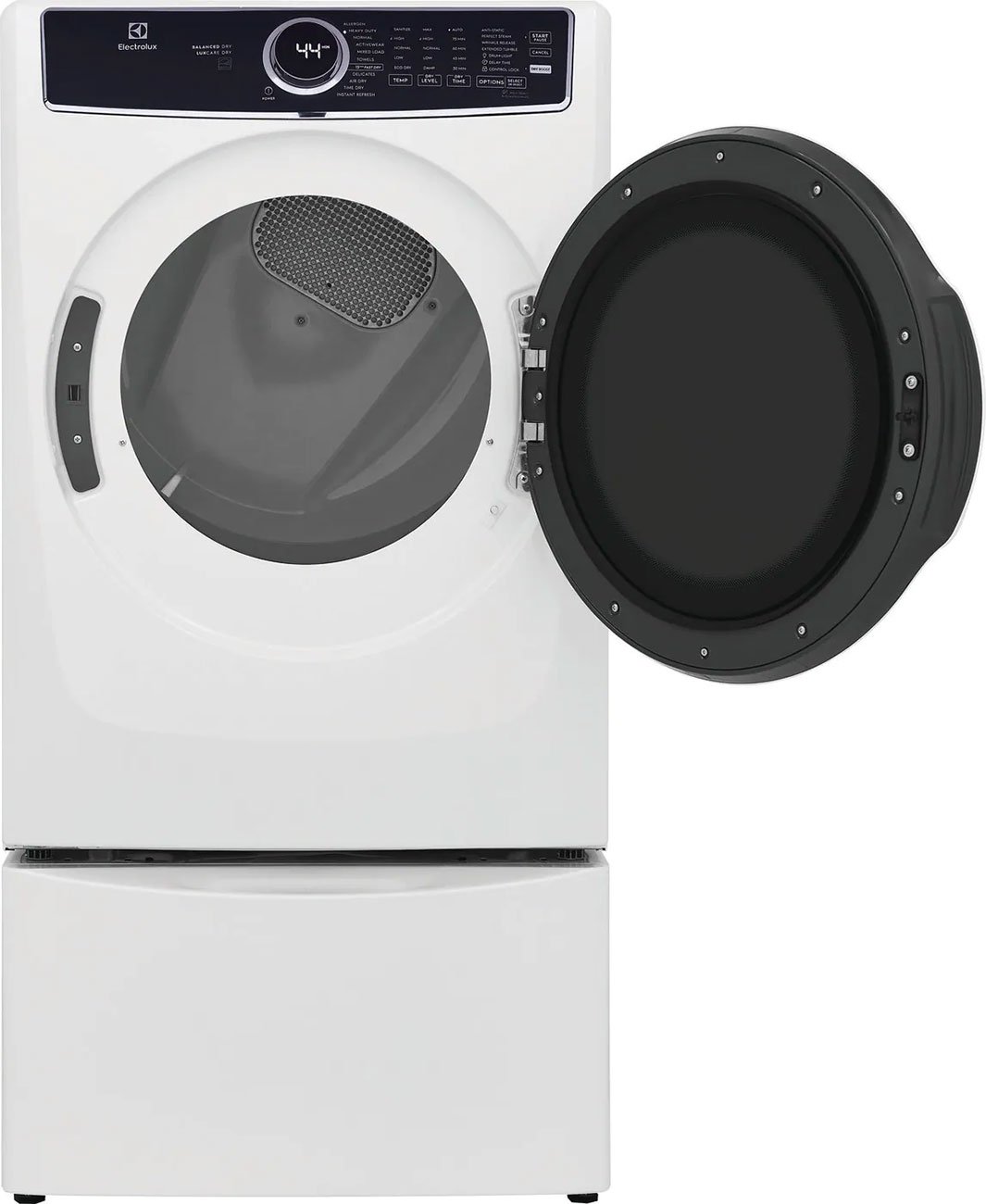 Electrolux 8 Cu. Ft. White Front Load Perfect Steam Electric Dryer With Balanced Dry and Instant Refresh