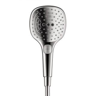 Hansgrohe 3-Spray 4.8 in. Single Wall Mount Handheld Rain Shower Head in Chrome 04520400