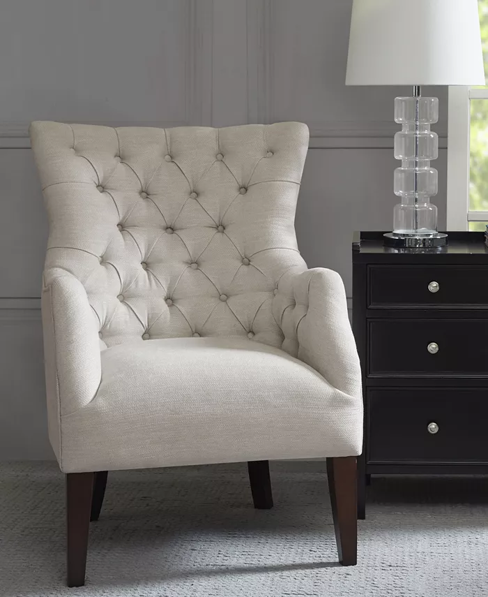 Furniture Adelyn Button Tufted Wing Back Chair