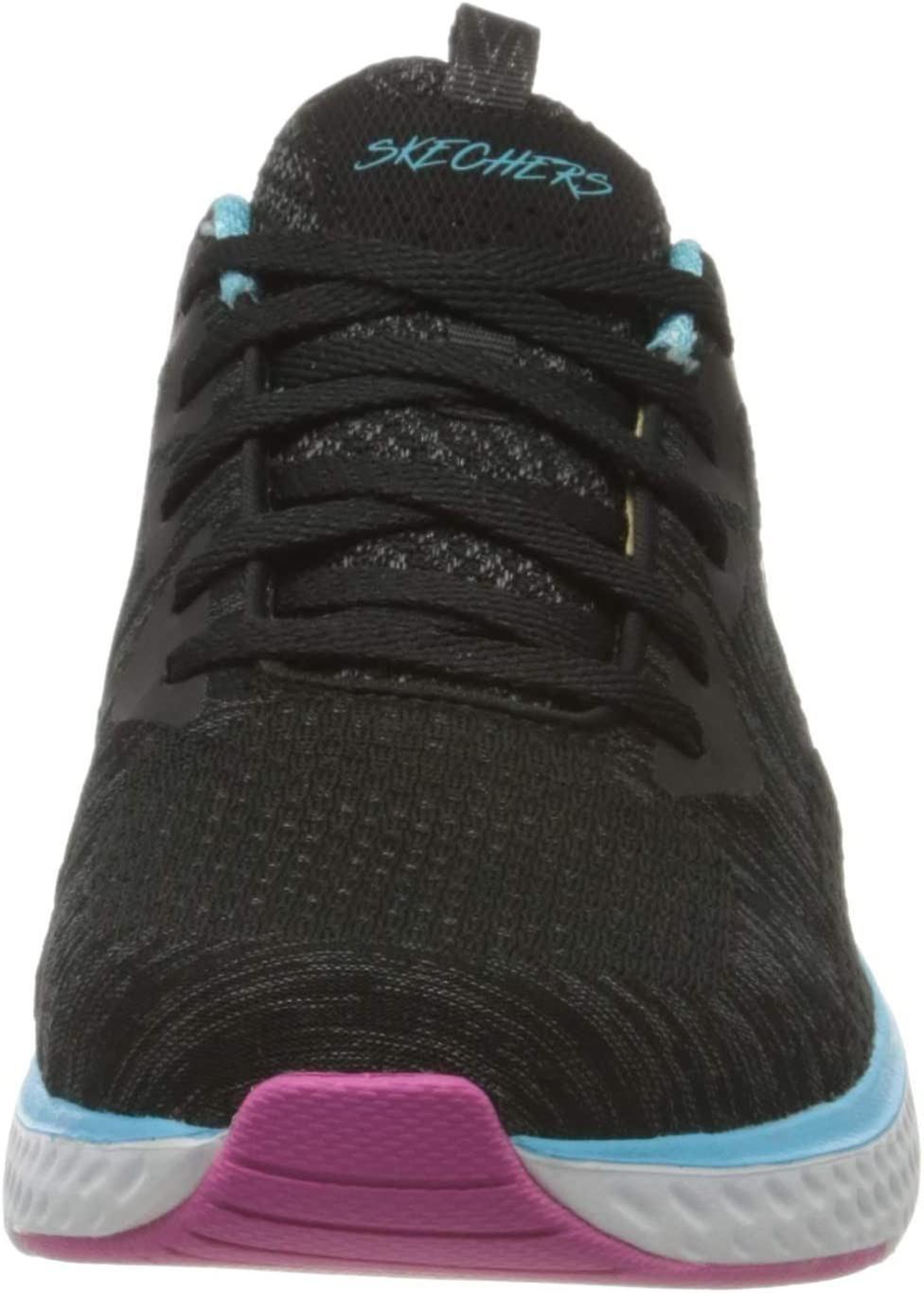 Skechers Solar Fuse Brisk Escape Black Multi Womens Trainers Sneakers