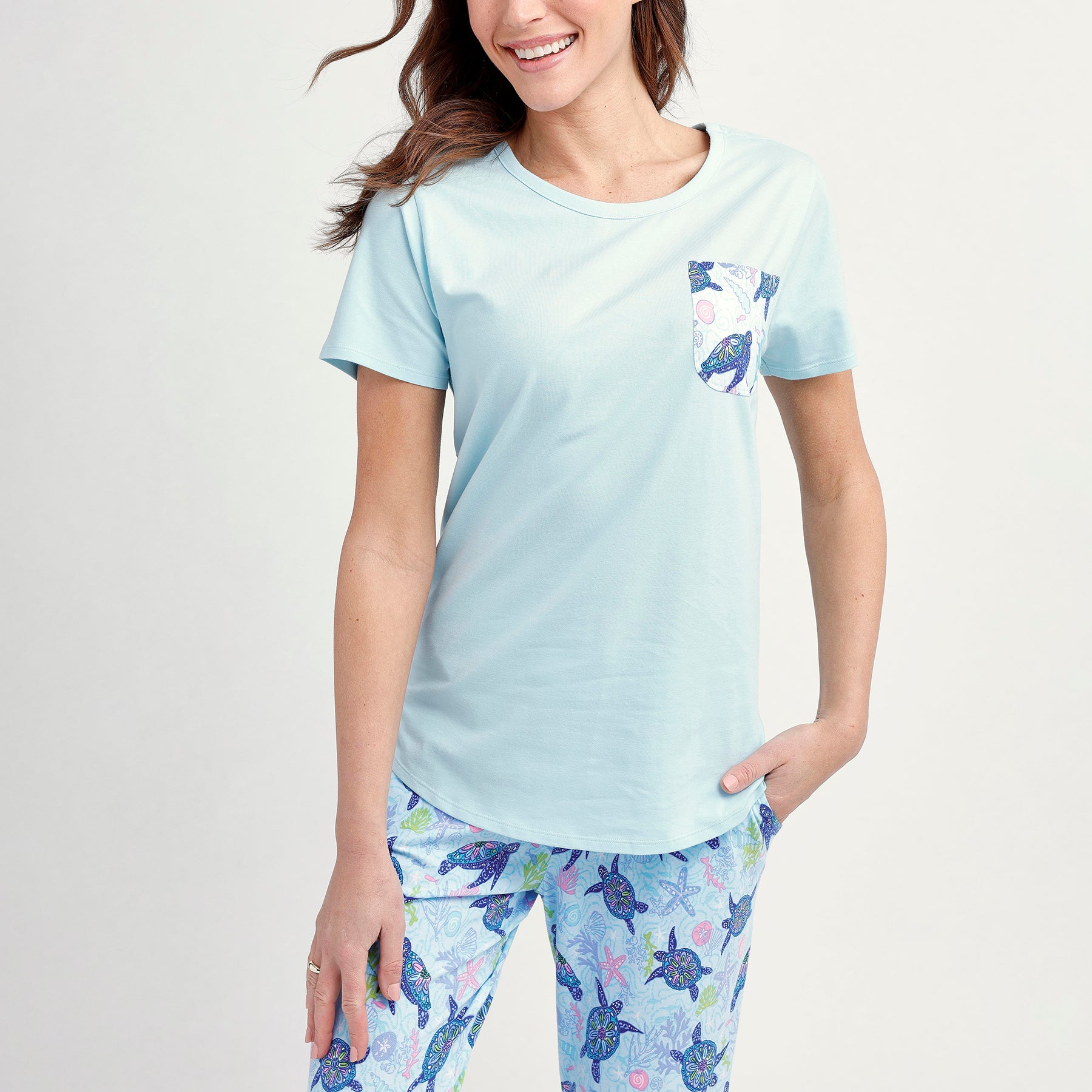 Short-Sleeved Pajama Tee