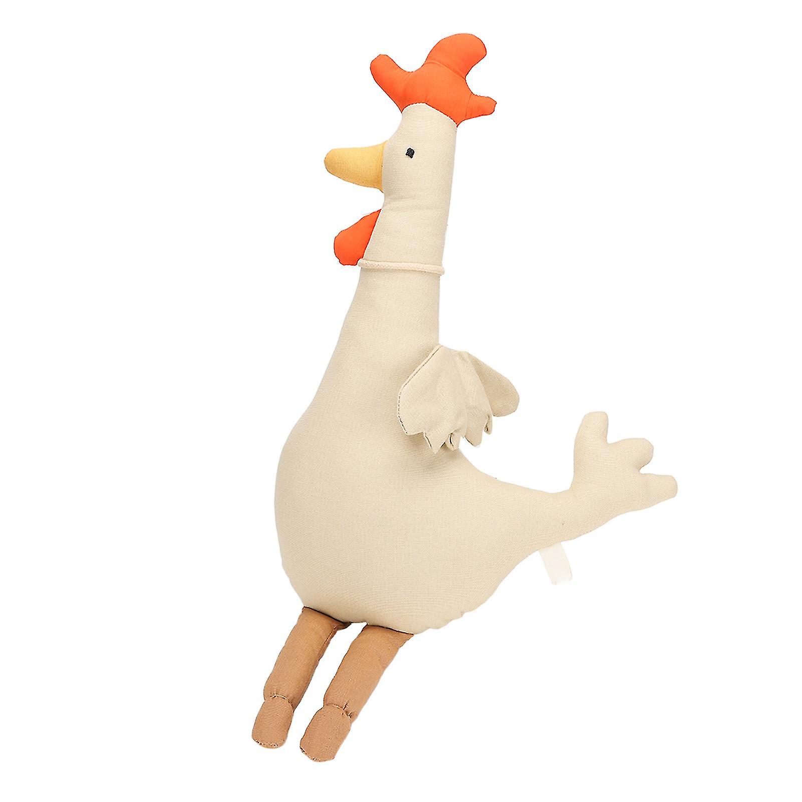 Cartoon Chicken Doll Soft Adorable Rooster Doll Toy for Children's Room Decoration Shooting Props