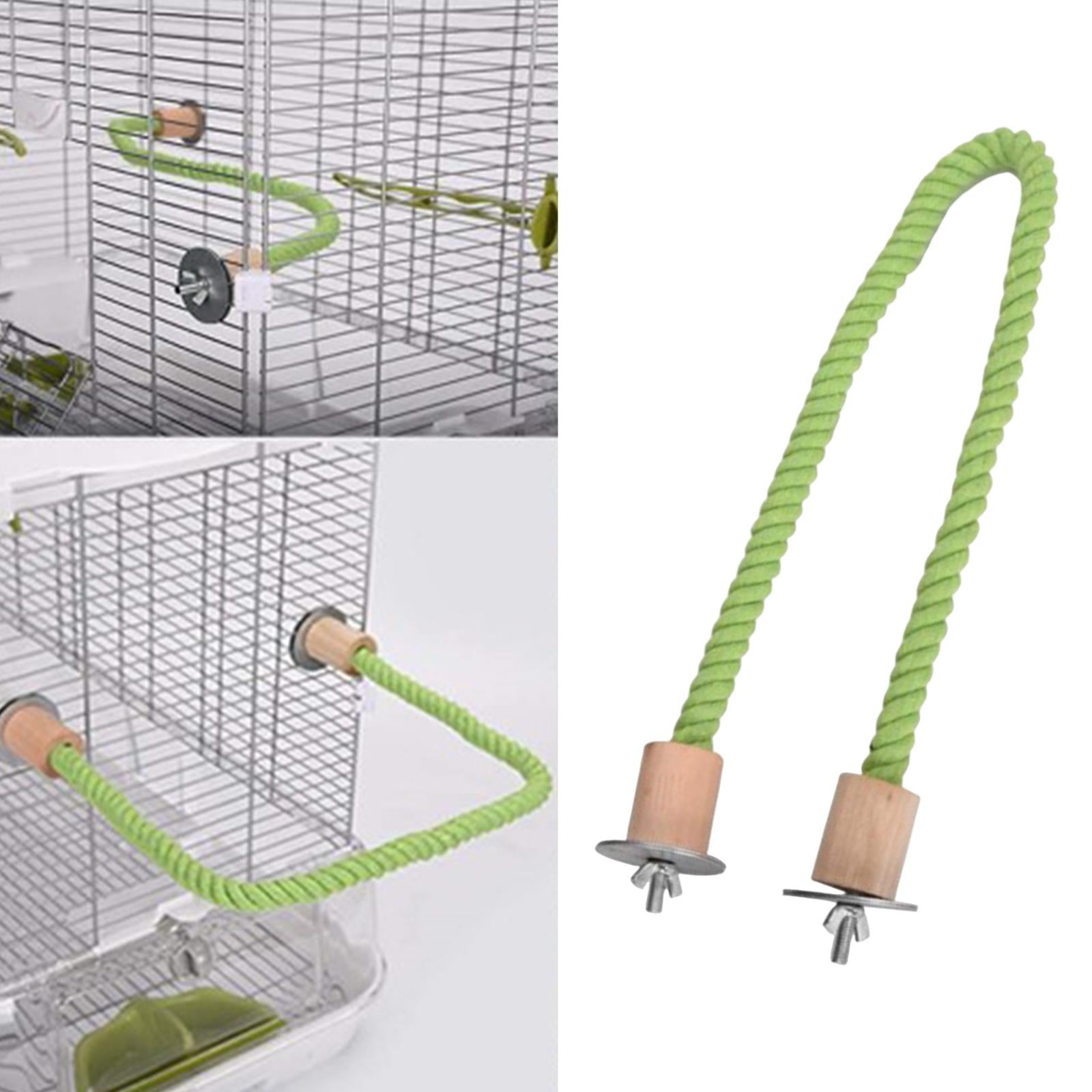 Bird Rope Perch Parrot Training Resting Exercise Perches Playstand Climbing Toy 30cm