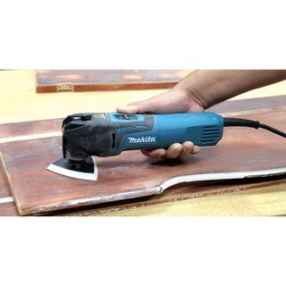 Makita 3 Amp Corded Variable Speed Oscillating Multi-Tool Kit With Blade Sanding Pad Sandpaper Adapter Hard Case TM3010CX1