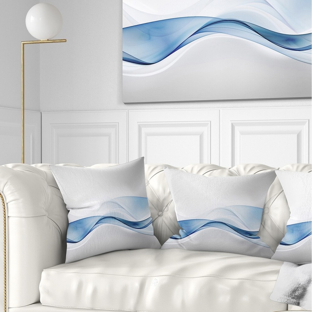 Designart '3D Wave of Water Splash' Abstract Throw Pillow