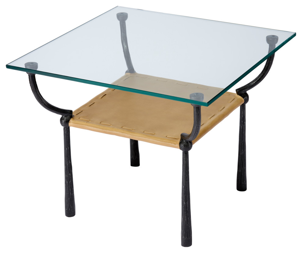 Renzo Iron Side table   Transitional   Side Tables And End Tables   by Jamie Young Company  Houzz