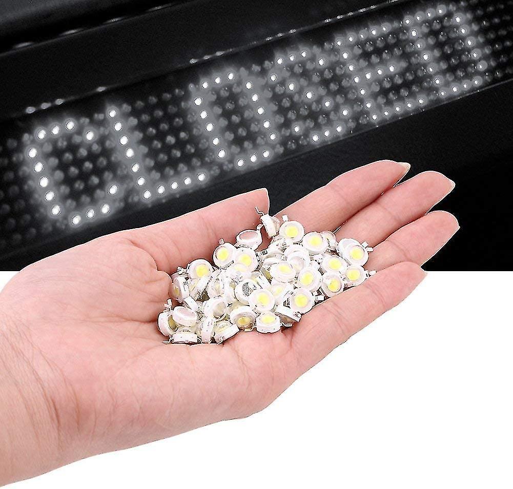 Miman 50 Pcs High Power Led Chip， Super Bright Intensity Smd Cob Components Light Emitting Diode 1w Bulb Lamp Beads Chip Diy Lighting For High Power S