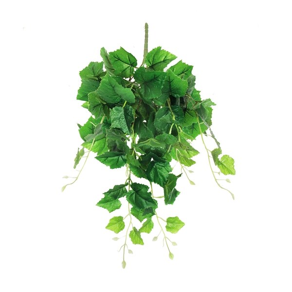 Artificial Grape Leaf Ivy Leaf Vine Hanging Plant Greenery Foliage Bush 24in