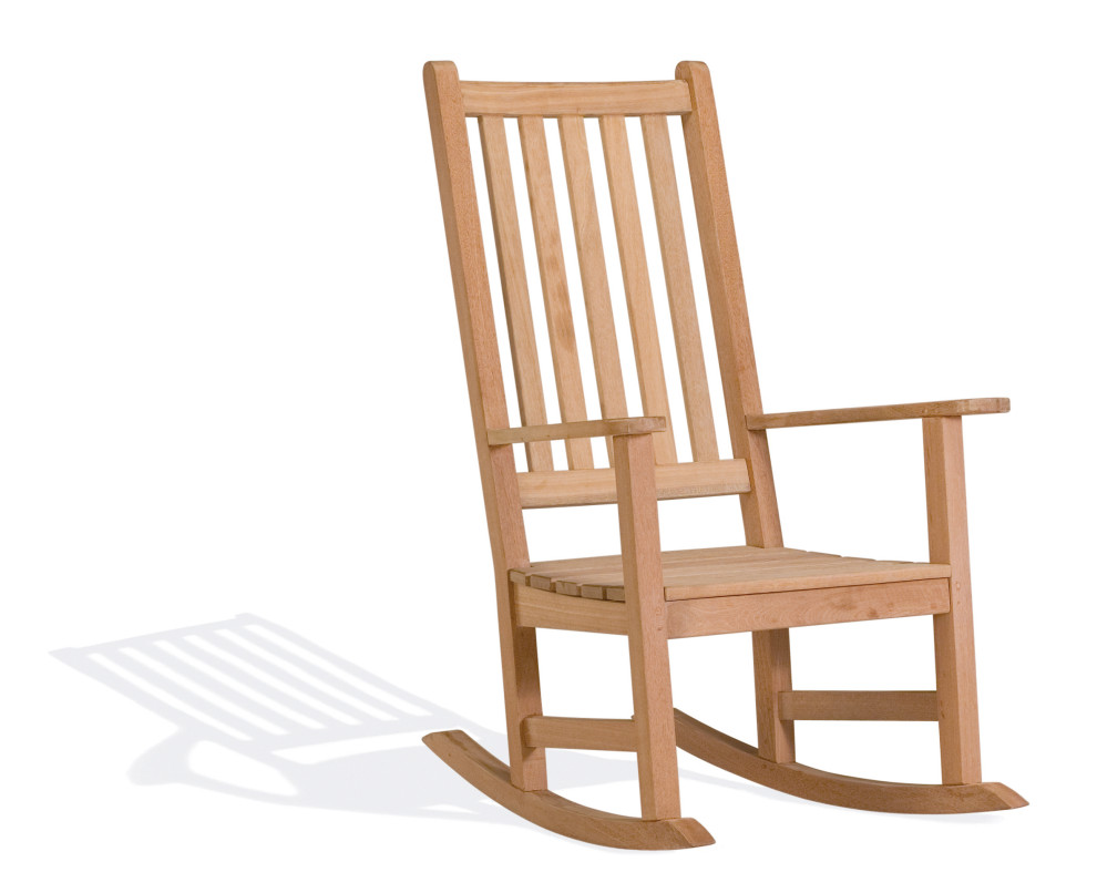 Classic Rocking Chair  Natural   Transitional   Outdoor Rocking Chairs   by Oxford Garden  Houzz