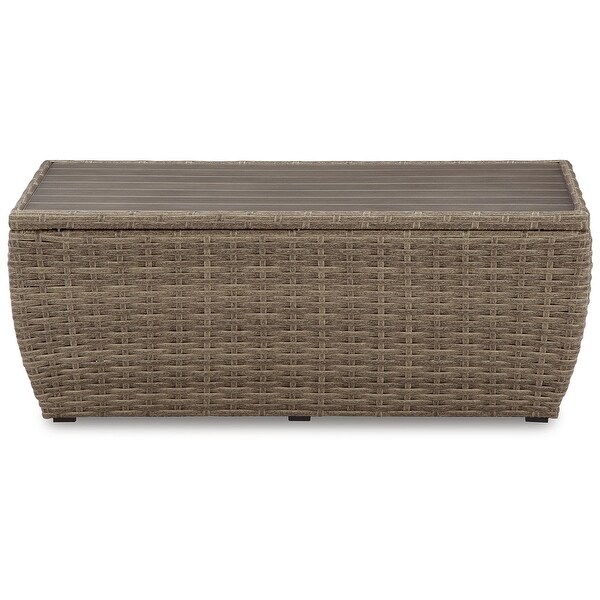 Signature Design by Ashley Sandy Bloom Brown Rectangular Outdoor Coffee Table