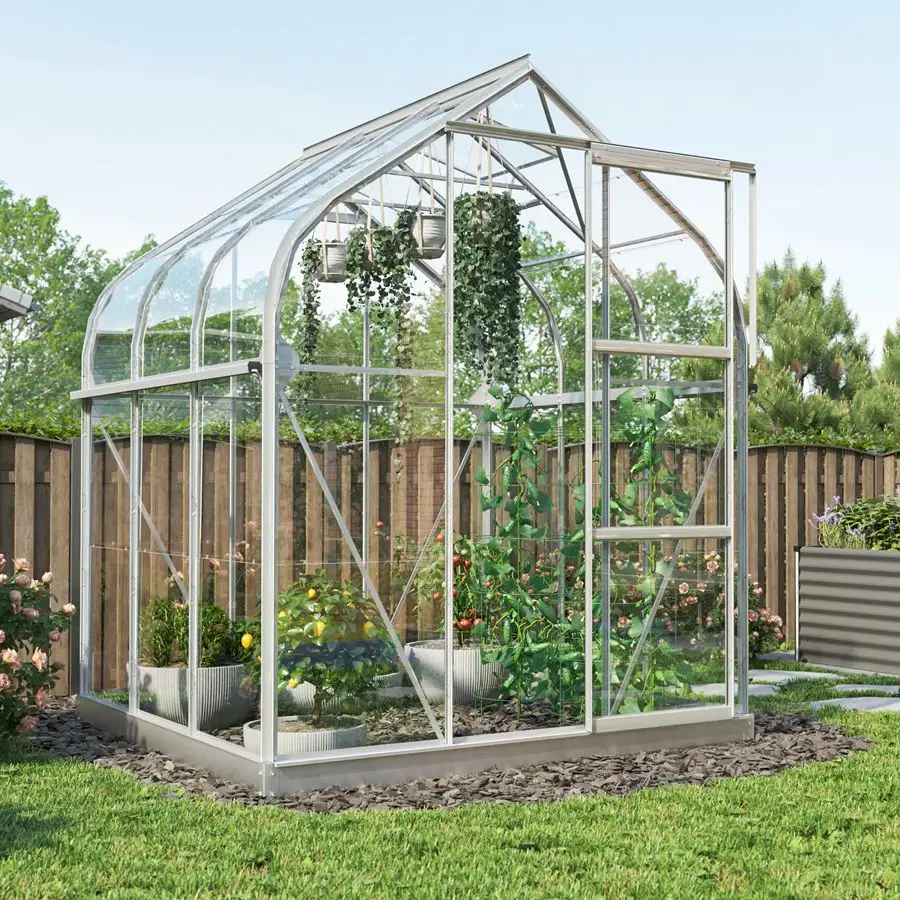 Clear glass garden greenhouse Windproof and warm greenhouse