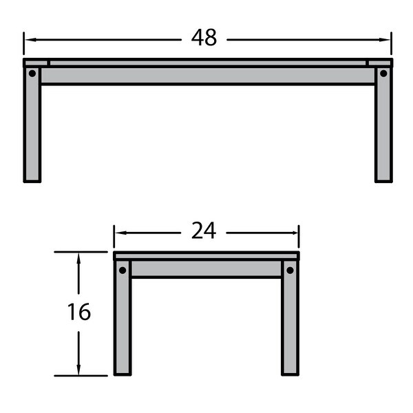 Highwood EcoFriendly Adirondack Rectangular Coffee Table