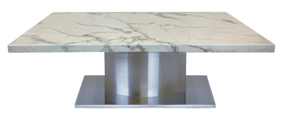 Marble Top Coffee Table   Contemporary   Coffee Tables   by CII  Houzz