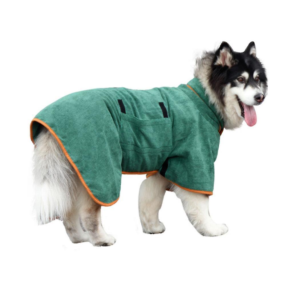 Hook and loop fastener design dog bathrobe