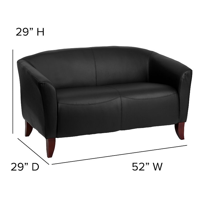 Flash Furniture HERCULES Black Loveseat