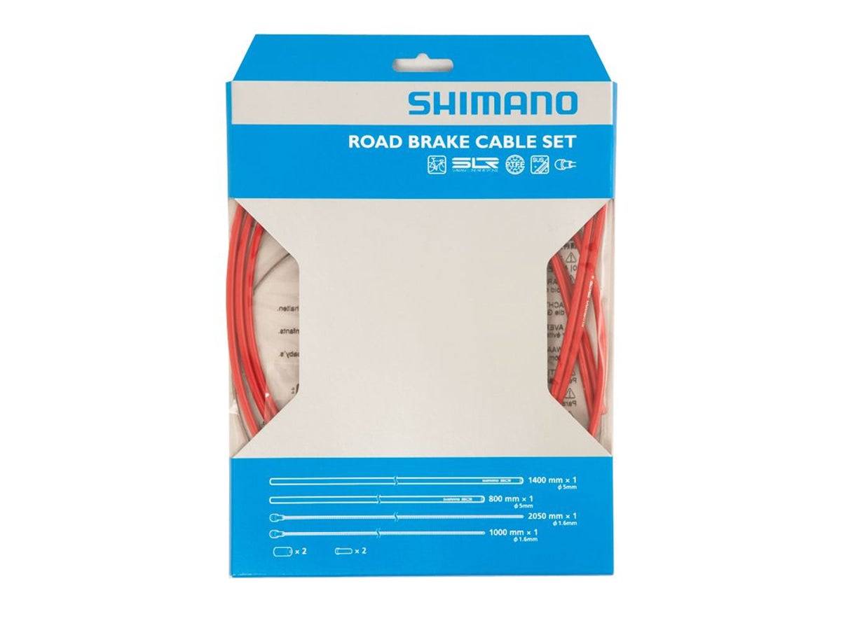 Shimano Road PTFE Brake Cable Set - Red