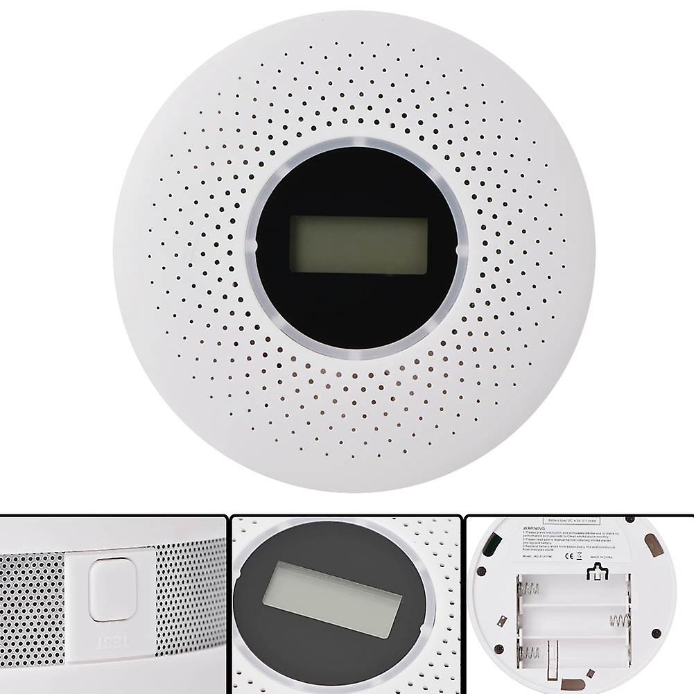 Carbon Monoxide Smoke Fire Detector Photoelectric Sensor Compound Security Alarm