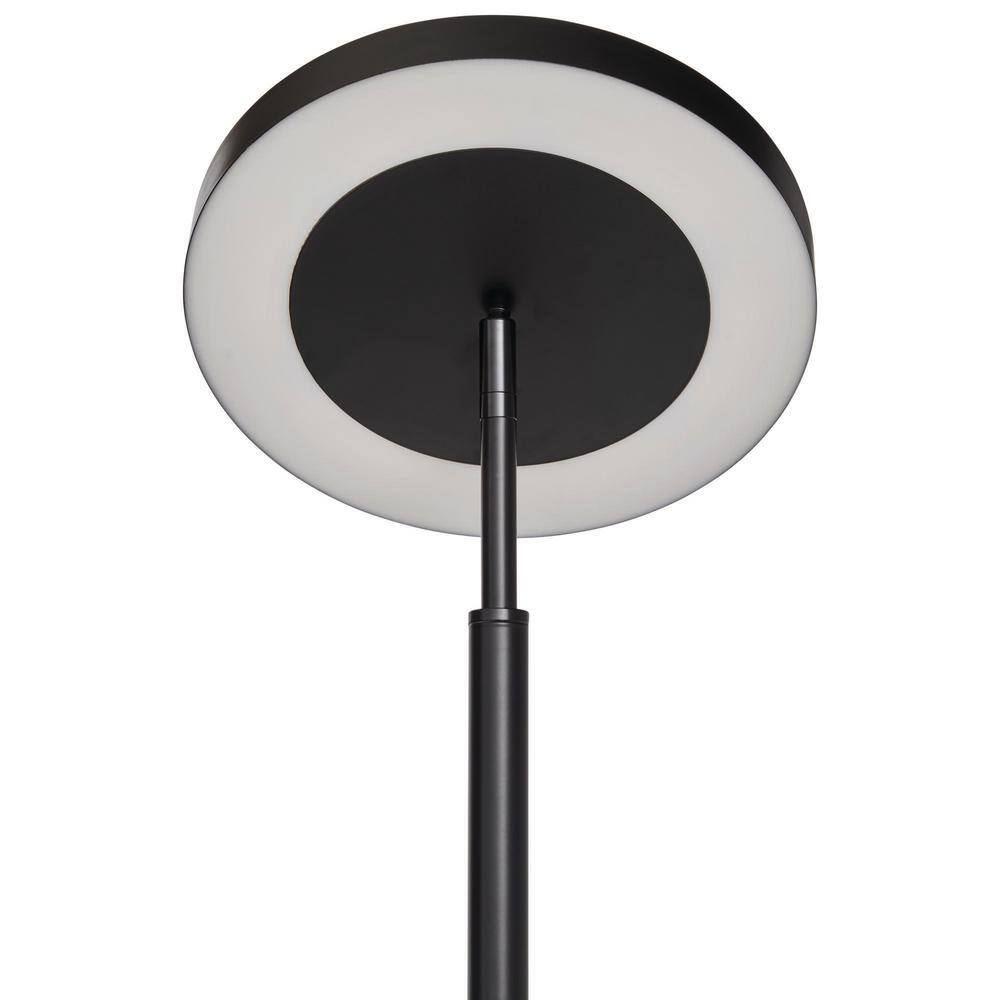 Hampton Bay 71.65 in. Black LED Floor Lamp AL53547BK