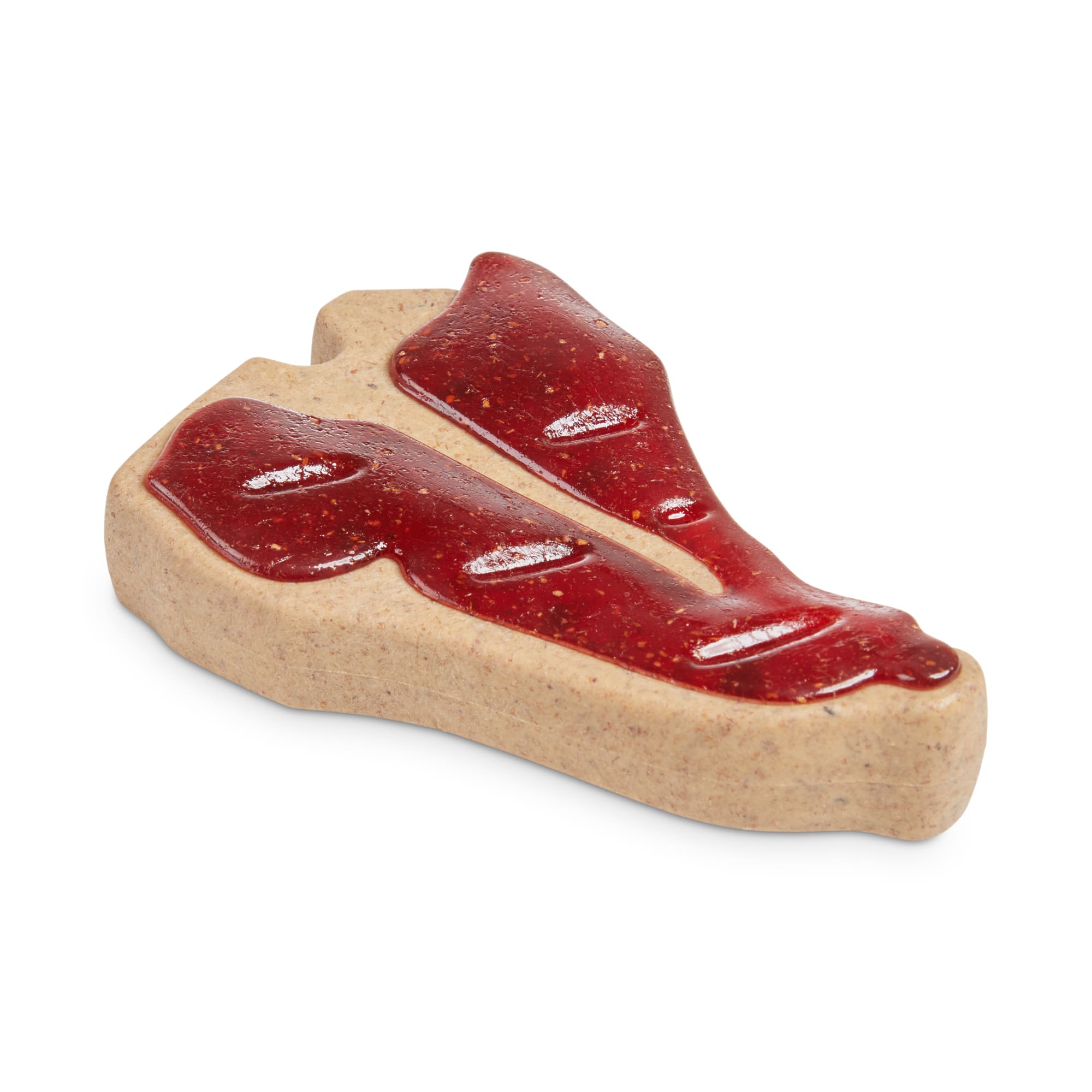 Leaps  Bounds Beef-Scented Steak Dog Chew Toy， Small