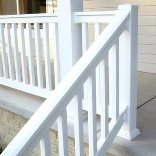 Weatherables 38 in. Vinyl White Railing Post Sleeve Kit WWR-POSTKIT-4X38