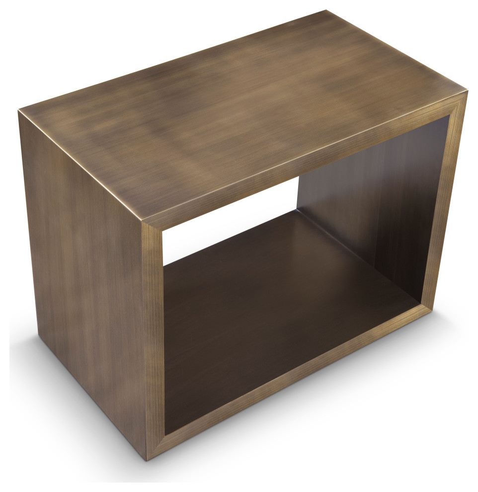 Piero Lamp Table Bronze   Contemporary   Side Tables And End Tables   by Greg Sheres Inc.  Houzz