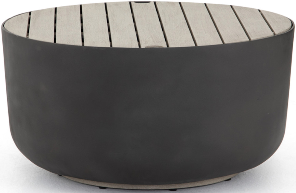 Shenfield Outdoor Coffee Table   Industrial   Outdoor Coffee Tables   by Marco Polo Imports  Houzz